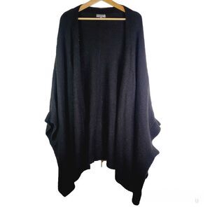Sears Elegant Black Shawl Sweater